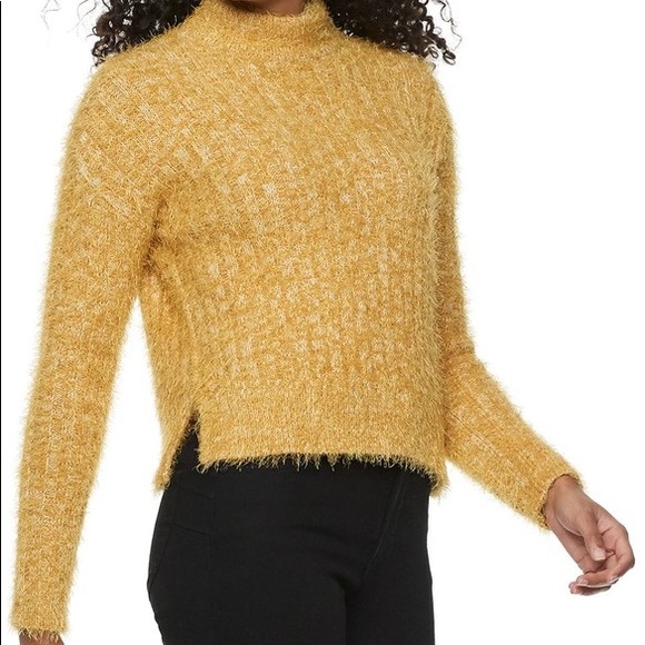 Candie's Sweaters - Candie's Eyelash Mock Neck Pullover Sweater